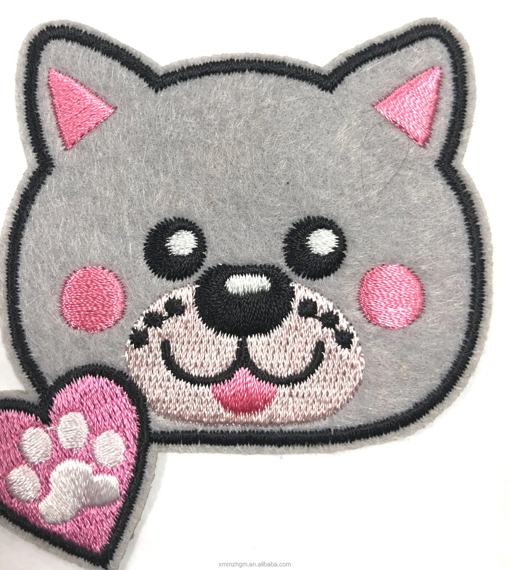 Tier-Patches für Kleidung Handtuch-Patches Stickerei bunte Tier-Hunde-Patches für Hüte