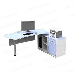 Escritorio Médico Z002 con Estructura de Acero Color Caqui, Muebles de Oficina para Consulta y Diagnóstico Clínico - Product Image 4