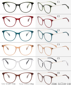 <span class=keywords><strong>Z506</strong></span> mode acétate lunettes femmes oeil de chat optique lunettes cadre à la mode myopie Prescription lunettes nouvelles lunettes colorées - Product Image 3