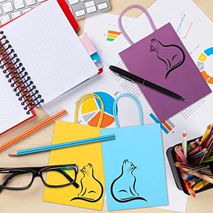 40 Bolsas de Papel Kraft para Regalos, 10 Colores, Bolsas Pequeñas para Regalos al por Mayor con Asas, Bolsas de Regalos para Fiestas Infantiles, Celebraciones, Ba - Product Image 6