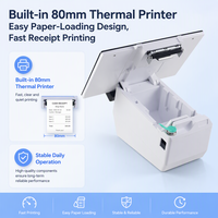 Système de point de vente tactile GSAN 11,6 pouces tout-en-un, mini-caisse enregistreuse de bureau avec imprimante thermique pour restaurant