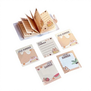 Adorable mini-carnet d'été Capybara avec autocollants décoratifs et pages lisses pour étudiants et décoration de sac à dos - Product Image 1