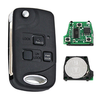 Porte-clés de voiture à 3 boutons pour Lexus ES330 RX330 RX400h RX350 FCC ID: HYQ12BBT 89785-50030, 89785-50031
