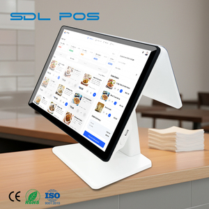 Nâng cao <span class=keywords><strong>15</strong></span>.<span class=keywords><strong>6</strong></span> "Màn hình cảm ứng POS Máy tính với màn hình kép linh hoạt cho máy tính tiền & hoạt động bán lẻ - Product Image 1