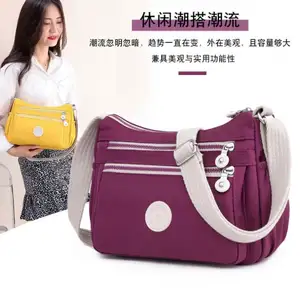 2024 женская сумка-мессенджер, простая Универсальная Портативная сумка-мессенджер, нейлоновая сумка на плечо