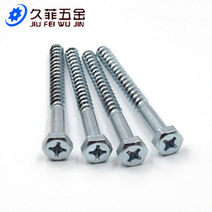 Tornillos autorroscantes hexagonales Jiu Fei Wu Jin M6x70, zincados, para metal - Product Image 4