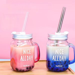 40 ml 120 ml 250 ml 500 ml Mason Jar Mugs với xử lý miệng rộng Old Fashioned uống lọ thủy tinh với kim loại có nắp đậy - Product Image 6