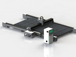 Machine de découpe laser à fibre de grande taille 3000 mm * 6000 mm pour tôles métalliques - Product Image 3