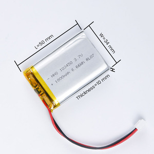Regüler Model 103450 Lityum Hücreler Lipo Pil <span class=keywords><strong>3.7v</strong></span> 1800mah 2000mah 103450 Lityum Polimer Pil Üretimi - Product Image 1