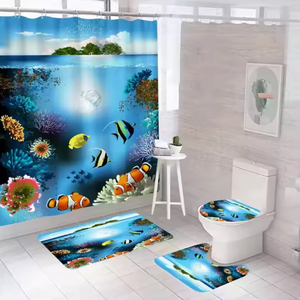 Ensemble d'accessoires <span class=keywords><strong>de</strong></span> salle <span class=keywords><strong>de</strong></span> bain pour la maison Cortina Para Bao <span class=keywords><strong>Rideau</strong></span> <span class=keywords><strong>de</strong></span> <span class=keywords><strong>douche</strong></span> Beach Design Rideaux <span class=keywords><strong>de</strong></span> bain <span class=keywords><strong>de</strong></span> mer - Product Image 6