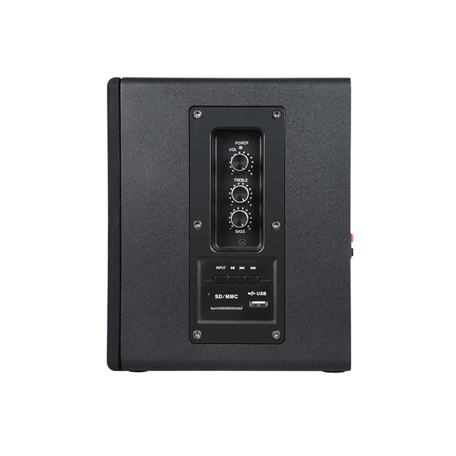 Active Wooden Country Music Bass USB SD MMC Card Desktop Wireless 2ch Stereo AUX 3.5MM Sound 50W Hi-Fi Home Bookshelf Speaker