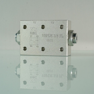 Two-Way Hydraulic Lock with <b>Plate</b> Connection G1/2 Cylinder Pressure Holding Valve VRDL-G3/8-FL Hard Chrome Plated Piston Rod - Product Image 1