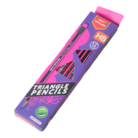 Usine de papeterie promotionnelle en Chine crayon standard bon marché en gros en vrac crayon en bois noir HB 2B de conception personnalisée avec logo