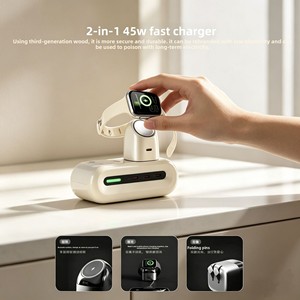 <span class=keywords><strong>Chargeur</strong></span> 2-en-1 pour <span class=keywords><strong>Watch</strong></span> & <span class=keywords><strong>7</strong></span> Pro avec charge rapide 45W USB-C en PVC pour téléphone portable et ordinateur - Product Image 2