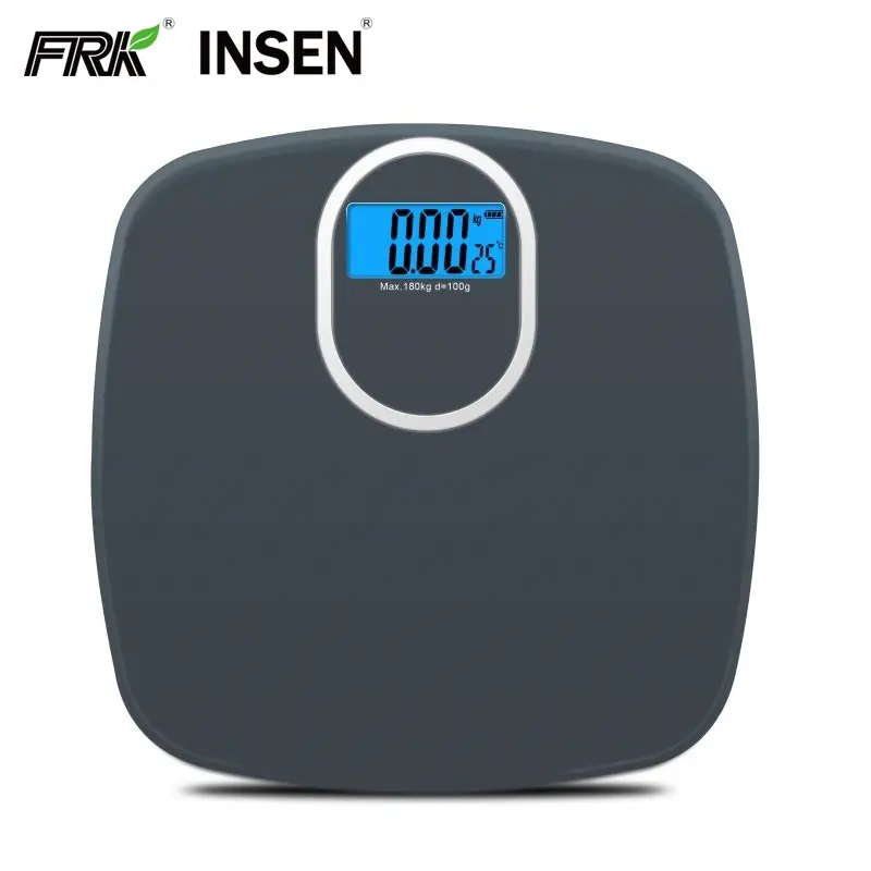 Black Plastic 180Kg 400Lb 28St Max Weight Household Weight Body Scale