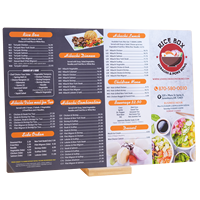 Impresión de Menús Personalizados a Prueba de Agua para Restaurantes, Hoteles y Bodas, Producto de Impresión en Papel y Cartón Duradero
