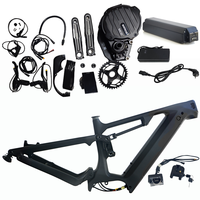 Rangka Sepeda Listrik Gunung (EMTB) Ringan Dengfu E22 Karbon dengan Motor Bafang M630 1000W dan Paket Baterai 48V 52V