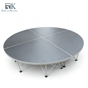 Kit de scène ronde de haute qualité, plateforme de scène portable, fournisseur de scènes de mariage - Product Image 1