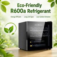 Réfrigérateur à vin de luxe certifié ETL CE, 42 L, capacité de 14 bouteilles, usage domestique