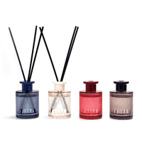 Ensemble diffuseur de parfum en verre haut de gamme, décoration de maison luxueuse, diffuseur d'aromathérapie, cadeau pour chambre à coucher, salle de bain, OEM personnalisé