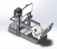 Kits de Cabina de Piloto DIY de Aluminio para Simulador de Carreras Interior, Máquina de Juego VR Operada con Monedas con Experiencia de Conducción de Coches de Carreras