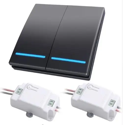 YIERYI WIFI Smart Life Push Light Walls Switch 1/2/3 Gang Google Home 433MHz Wireless RF Remote Control