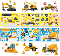 Bouw- en bouwmachines thema verjaardagsfeestje: betonwagen, graafmachine, armbandjes, sleutelhangers, stickers, mini auto's, cadeautjes, goodie bags, attenties