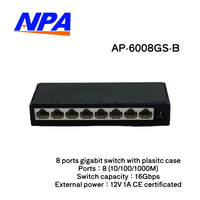 Switch Ethernet Gigabit de 5 Puertos, 10/100/1000Mbps, Precio de Fábrica, en Existencia