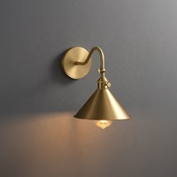 Applique Murale Moderne LED E27 Laiton Intérieur Chambre à Coucher Salon Appliques pour Décoration d'Hôtel