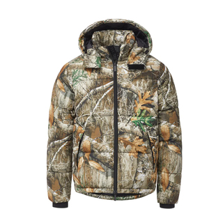Chaqueta de bombardero de burbujas con capucha de diseñador para hombre, chaqueta acolchada de camuflaje de árbol Real con estampado grueso de peso pesado personalizado - Product Image 6