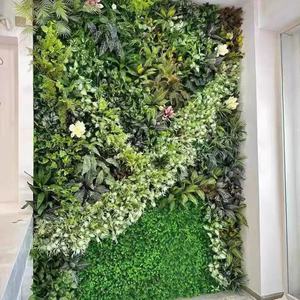 Panneau mural de plantes artificielles en plastique à haute réalisme - Résistant aux UV, écologique, verdure extérieure pour paysagiste, jardin de festival - Product Image 2