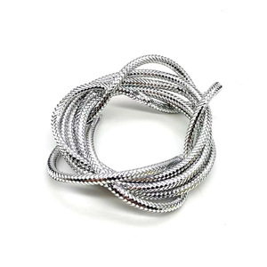 Tube tressé en plastique Mylar argenté, motif écailles de poisson, matériau pour montage de mouches artificielles souples pour la pêche au leurre - Product Image 1