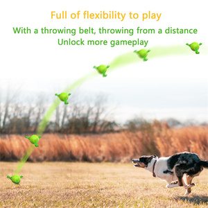KINYU di alta qualità in gomma naturale cane giocattolo indistruttibile in Nylon intrecciato cinturino interattivo cane palla brevetto lusso classico Pet fornitura - Product Image 4