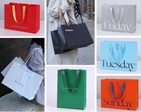 Sacs en papier personnalisés avec logo pour vêtements, chaussettes, chaussures, bijoux et montres