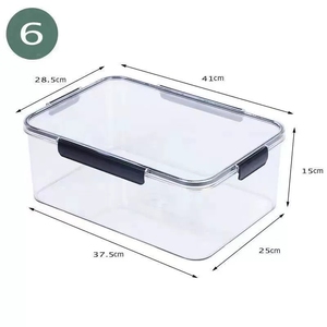 Boîte de conservation alimentaire transparente en plastique de qualité supérieure pour kimchi, congélation et <span class=keywords><strong>micro</strong></span>-ondes - Product Image 6