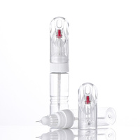 17ML/20ML vacío 2 en 1 botella de pluma de retoque recargable PET reparación de automóviles pintura tinta cepillo tapa para reparación Auto Kit de pluma de retoque