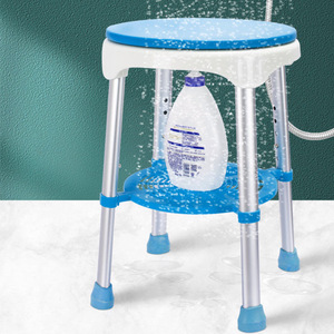 Aluminum Alloy Swivel <b>Stool</b> HJK X9051 Non Slip Bath Chair <b>For</b> Elderly Pregnant Patients <b>Bathroom</b> Safety Equipment - Product Image 1