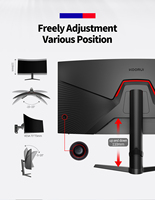 Moniteur de jeu KOORUI 34E6UC Esports, écran LCD incurvé sans bordure, professionnel, 4K, moniteur de jeu de bureau WQHD 3440*1440, moniteur PC