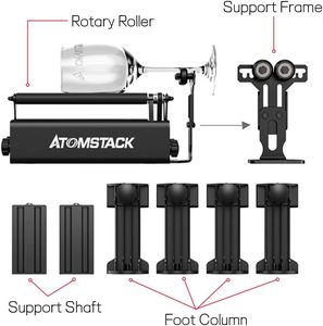 <span class=keywords><strong>ATOMSTACK</strong></span> <span class=keywords><strong>R3</strong></span> Pro-Rodillo rotativo de eje Y para grabado de 360 objetos cilíndricos, con columnas de elevación, soporte de marco de eje - Product Image 2