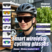 Lunettes de cyclisme intelligentes QY-Pro2 avec écouteurs sans fil intégrés, microphone intégré, protection UV400, ultra-légères et résistantes au vent