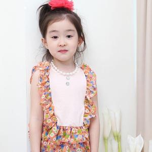 เสื้อเชิ๊ตแฟชั่นเด็กดีไซน์แบบฟร็อกส์จากเกาหลีใต้ - Product Image 1