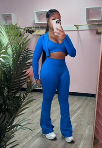 Otoño 2025, fabricante de ropa de mujer de <span class=keywords><strong>3</strong></span> piezas a la moda, conjuntos de entrenamiento deportivos ajustados personalizados para gimnasio y Yoga para mujer - Product Image 4