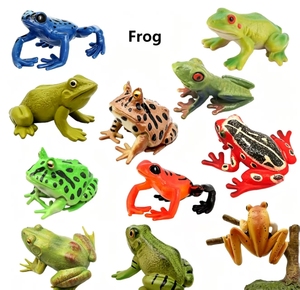 Modelo de <span class=keywords><strong>Rana</strong></span> Silvestre Simulada, Juguete Educativo para Niños, Figura de <span class=keywords><strong>Rana</strong></span> de Hoja Triangular, <span class=keywords><strong>Rana</strong></span> de Ojos Rojos - Product Image 1