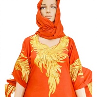 Robes imprimées islamiques musulmanes, foulards, peignoirs ethniques africains de luxe, robes amples pour femmes, ensemble deux pièces, kaftan, grossiste OEM