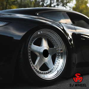 Jantes chromées polies forgées sur mesure en deux parties de haute qualité SJ de 17, 18, 19, 20, 21 et 22 pouces pour <span class=keywords><strong>Porsche</strong></span> Carrera Turbo GT3 <span class=keywords><strong>GT2</strong></span> <span class=keywords><strong>RS</strong></span> - Product Image 4