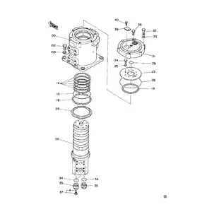 9097157 9097165 EX3600 Joint pivotant d'excavatrice EX1800-2 Joint central pour Hitachi - Product Image 1