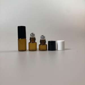 Botella de Vidrio Ámbar con Rodillo para Cosméticos, con Tapa de Plástico Serigrafiada, de 1ml, 2ml, 3ml, 5ml y 10ml, al por Mayor - Product Image 5