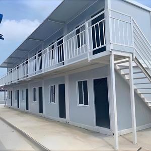 2 Story Small Structure Steel Movable Customizable 3 Bedroom Detachable Prefabricated Container <b>House</b> Security Pavilion - Product Image 3