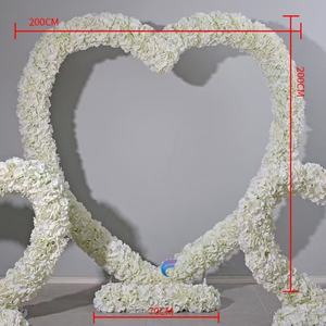 Coeur arc floral mariage fond décoratif fleur centre commercial simulation fleur porte - Product Image 5