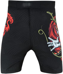 ชุดกางเกงรัดรูป MMA คุณภาพสูง สวมใส่สบายสำหรับผู้ชาย ป้องกันรังสียูวี UPF50 พิมพ์ลายแบบ Heat-Transfer แบรนด์สั่งทำได้ ตัวอย่างสินค้าพร้อมส่งภายใน 7 วัน - Product Image 2